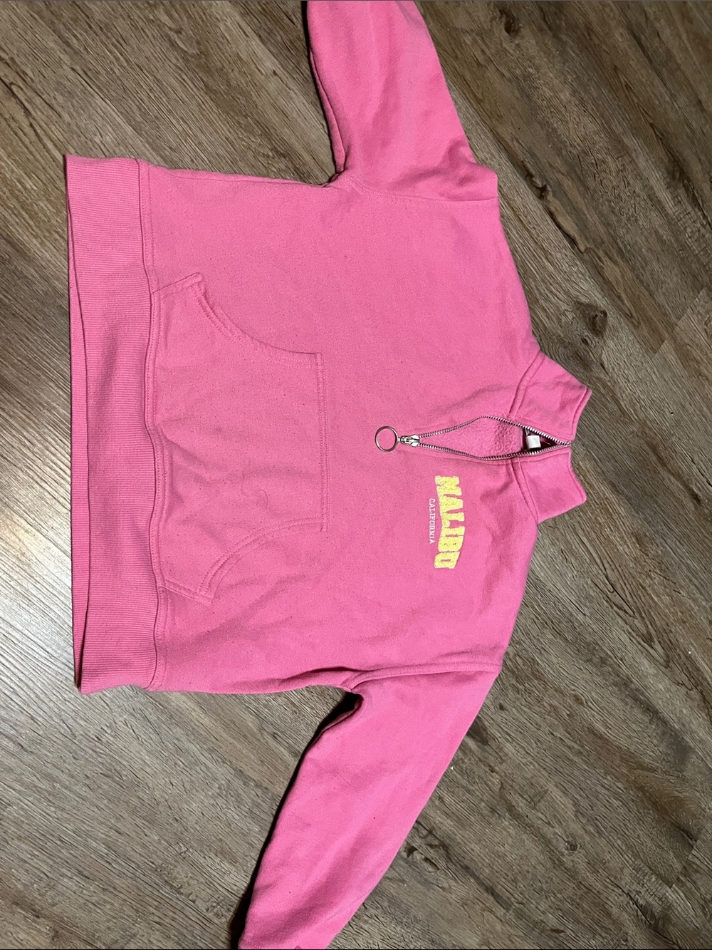 Pink Half-Zip Pullover Sweatshirt with Front Pocket from tj max